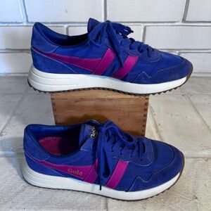 Gola Vancouver Sneakers Women’s 6 Purple Pink Suede Nylon Casual Gum Soles Shoes